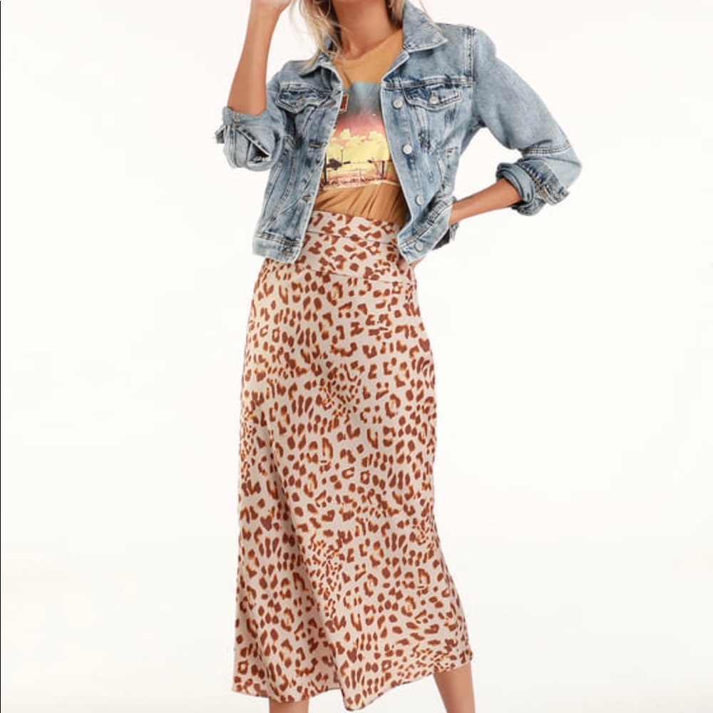 Free people Normani bias midi skirt